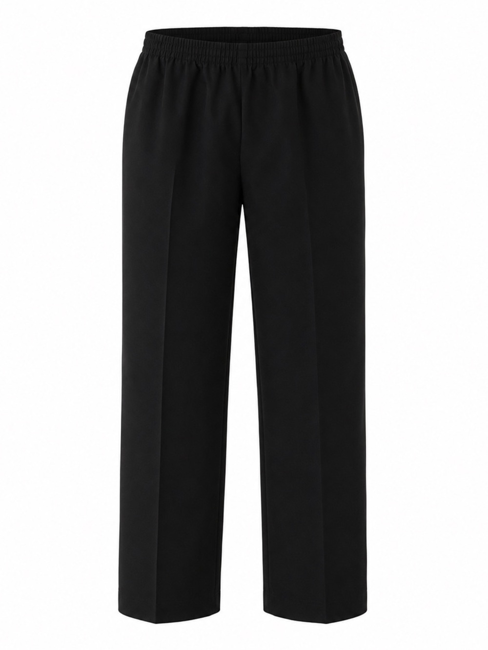 Alfred Dunner Women’s Pull On Dress Pants Black Petite 8P Straight Leg NWOT
